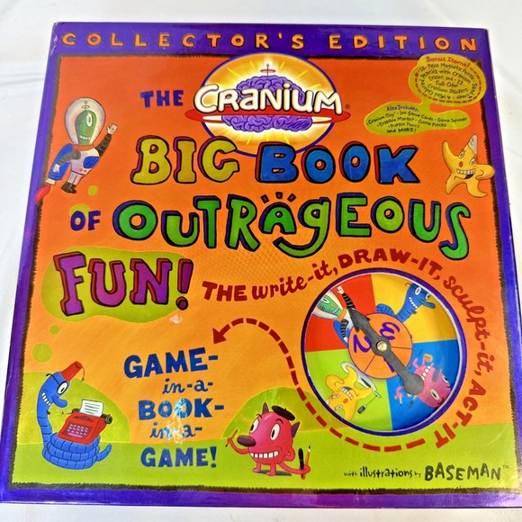 Cranium Other - Cranium Big Book of Outrageous Fun Collector's Edition Baseman Game Activity Bk